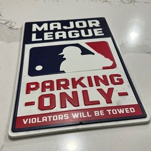 EUC❗️Major League Baseball Parking Metal Wall Sign